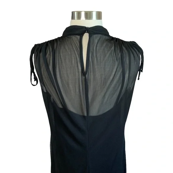 CDC Vintage Size 14 Black Beaded Formal Party Dress - Picture 4 of 9